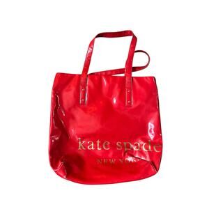 Kate Spade New York Spellout Red Tote Bag